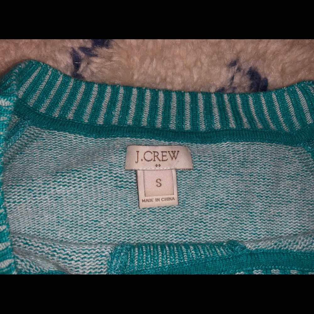 J crew turquoise sweater